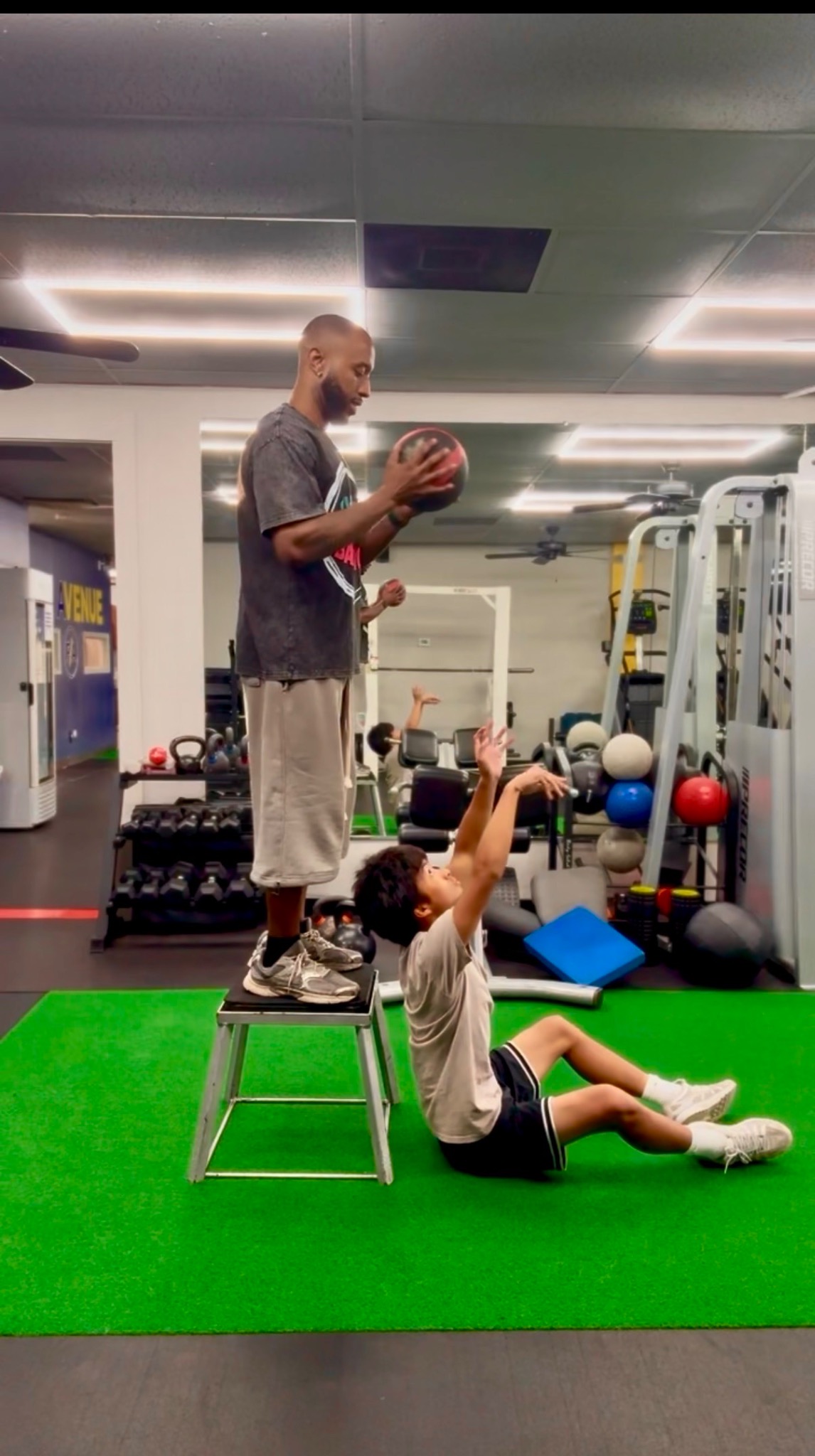 Coach Steph leading a movement training session